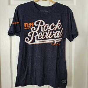Rock Revival LA CA Heather Blue Youth Short Sleeve T-shirt Size Large